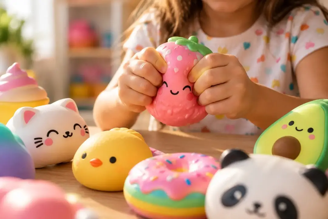 Squishies viraram tendência com formas de doces e bichos. Pediatra alerta que levar à boca pode causar riscos, e o Inme…