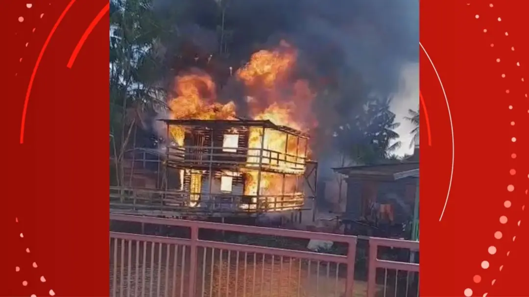Mazagão, no Amapá, teve uma casa destruída por um incêndio na tarde de quinta. O fogo consumiu tudo antes da chegada do…