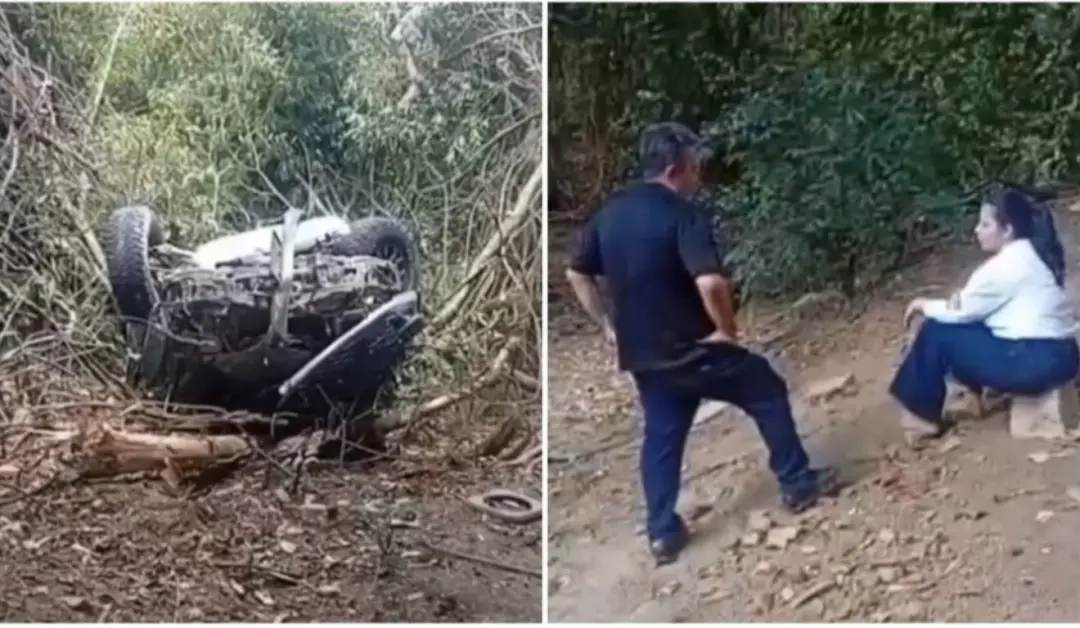 Prefeito de Tucumã e esposa sofreram acidente na BR-153, no Pará, depois que a caminhonete despencou de uma ponte. Mano…