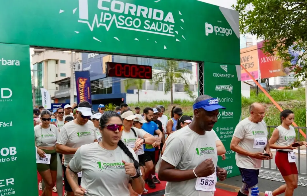 Goiânia recebe a 2ª Corrida Ipasgo Saúde neste sábado, com provas de 3, 5 e 10 km no Parque Areião. Ver o esporte junto…
