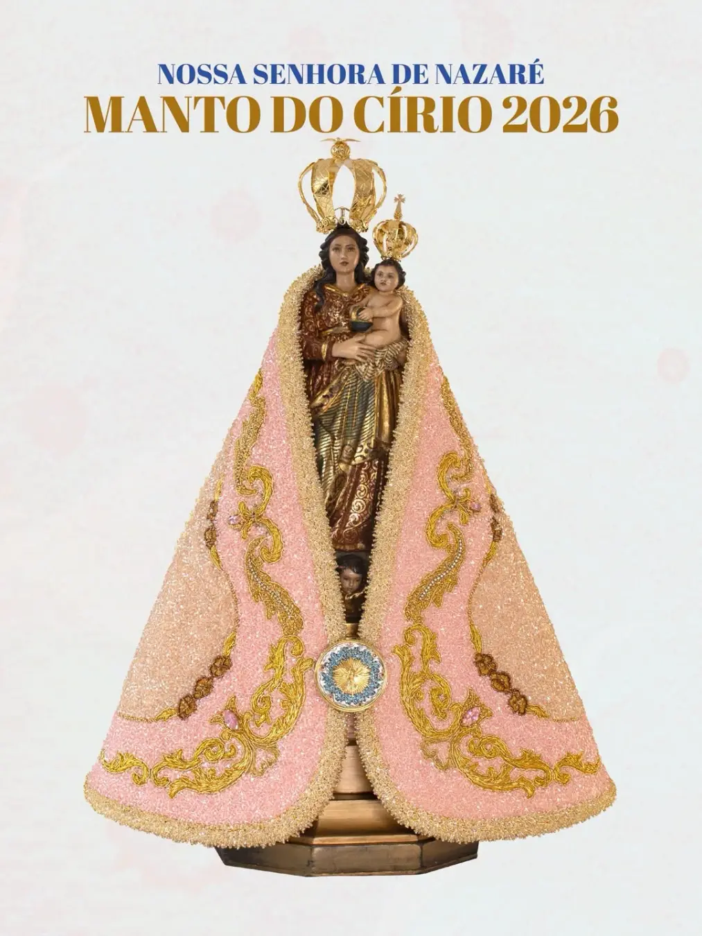 Basílica Santuário revelou o manto do Círio de Nazaré 2026, peça criada pelo estilista Artur Maciel com tema sobre Mari…