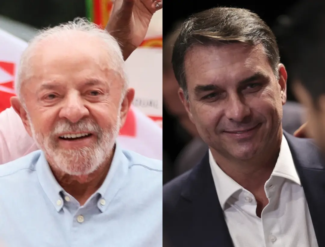 Flávio Bolsonaro com 52% dos votos válidos contra 48% de Lula no segundo turno, segundo a primeira pesquisa Datafolha. …