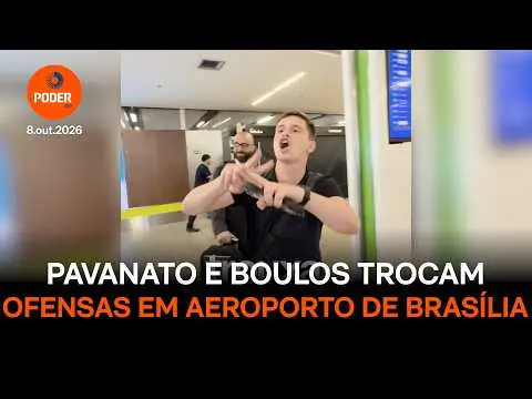 Aeroporto de Brasília palco de troca de ofensas entre Lucas Pavanato e Guilherme Boulos na sexta-feira, 8 de outubro de…