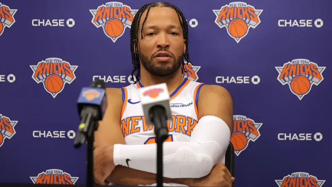 Jalen Brunson gostou de ver o número três, o dos campeonatos, na camisa dos Knicks. É bom ter essa lembrança da históri…