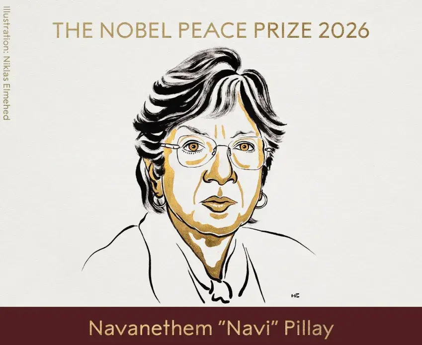 Navi Pillay ganhou o Nobel da Paz 2026, em Oslo, por seus esforços no direito internacional. Ela dedicou a vida a enfre…