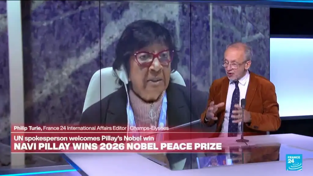 Navi Pillay ganhou o Prêmio Nobel da Paz pelo trabalho com justiça internacional. Essa conquista é um forte sinal sobre…