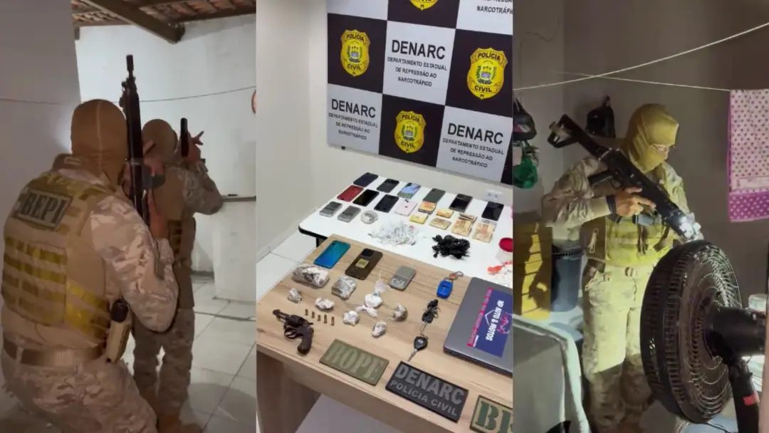 Sete homens foram presos e vinte mandados de busca e apreensão cumpridos em Teresina, Piauí. A ação da Polícia Civil oc…