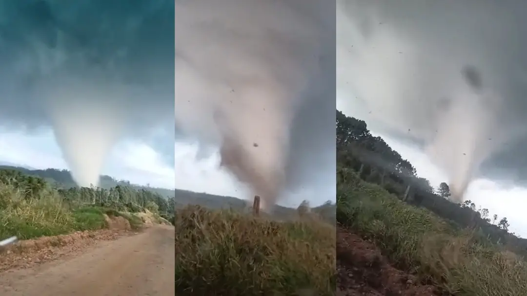 Risco de tempestades severas e tornados no Paraná, com potencial maior no centro-sul, oeste e sudoeste, nesta sexta dia…