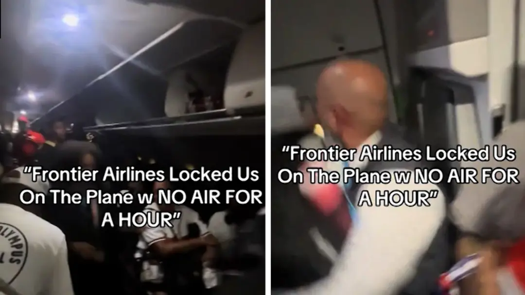Na Georgia, uma comissária da Frontier Airlines teve altercação física com um passageiro enquanto o avião pousava. A ce…