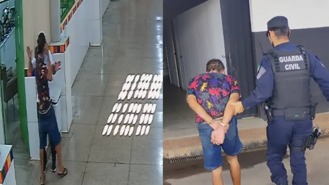 Senador Canedo teve um homem preso após invadir uma escola e ameaçar o gestor com uma faca. A alegação dele era ver o f…