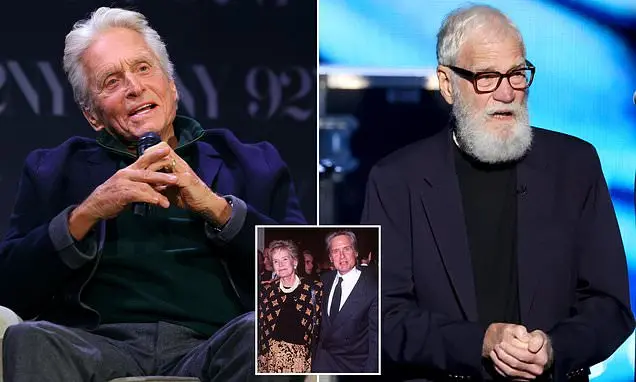 Michael Douglas não apareceu no talk show do David Letterman por 18 anos após o apresentador brincar com sua mãe Diana …