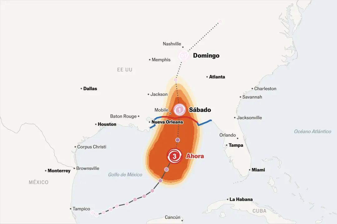 O furacão Isaías atingiu a categoria 3 com ventos de 195 km/h e segue em direção à costa do Golfo dos EUA. É um poder d…