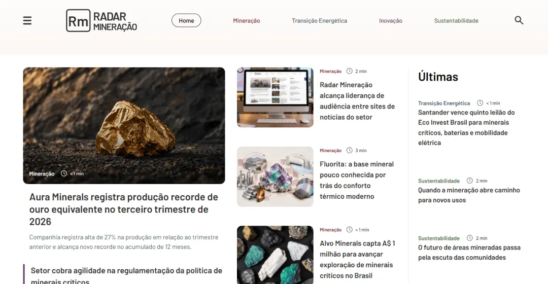 InfoMoney e Radar Mineração unem forças para trazer conteúdo sobre o setor. A mineração responde por 4% do PIB nacional…