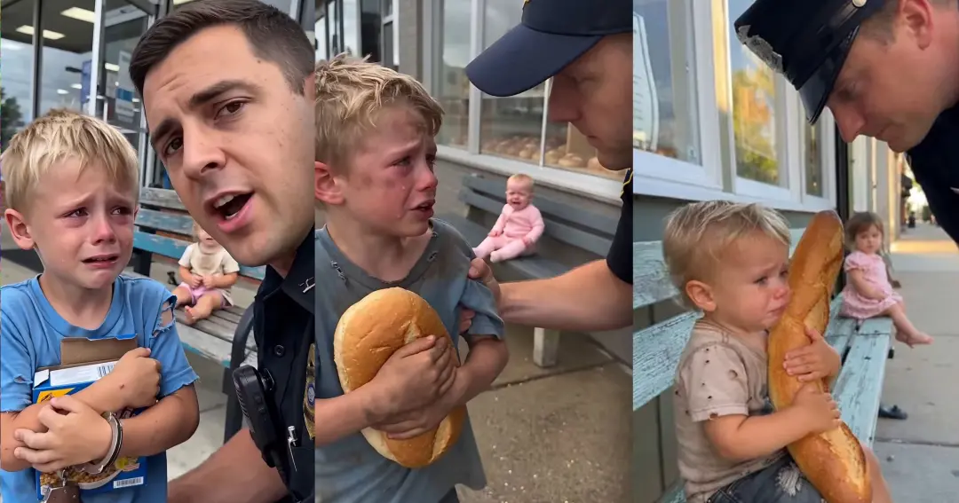 Clipe gerado por IA mostra criança supostamente pobre sendo detida por um policial por não ter likes e seguidores. Isso…