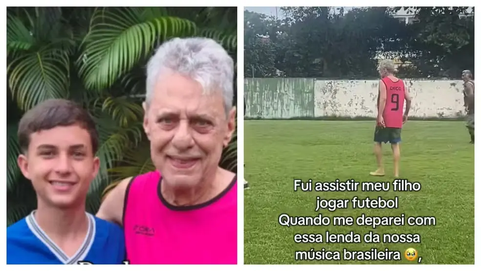 Monalisa Melo viu Chico Buarque em campo, descalço, durante jogo do filho, João Miguel. Essa mistura de arte e futebol …