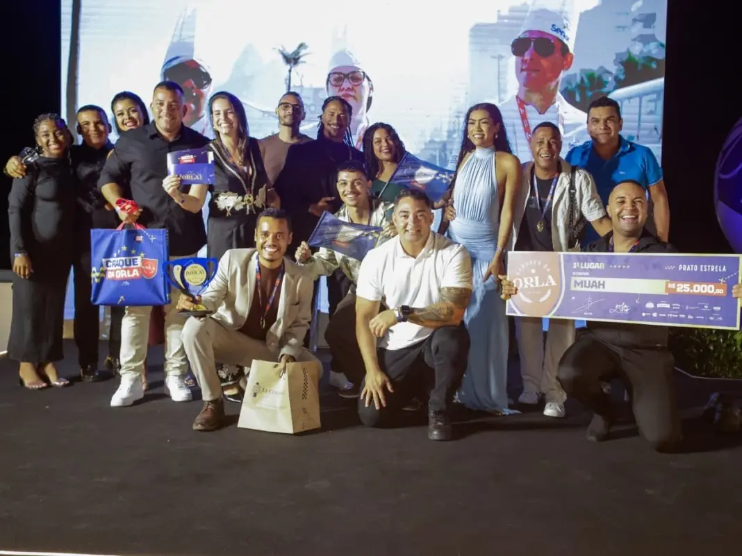 Muah Gastrobar levou o primeiro lugar no Prato Estrela com receita de Maníoca no Sabores da Orla 2026. Aumento do prêmi…