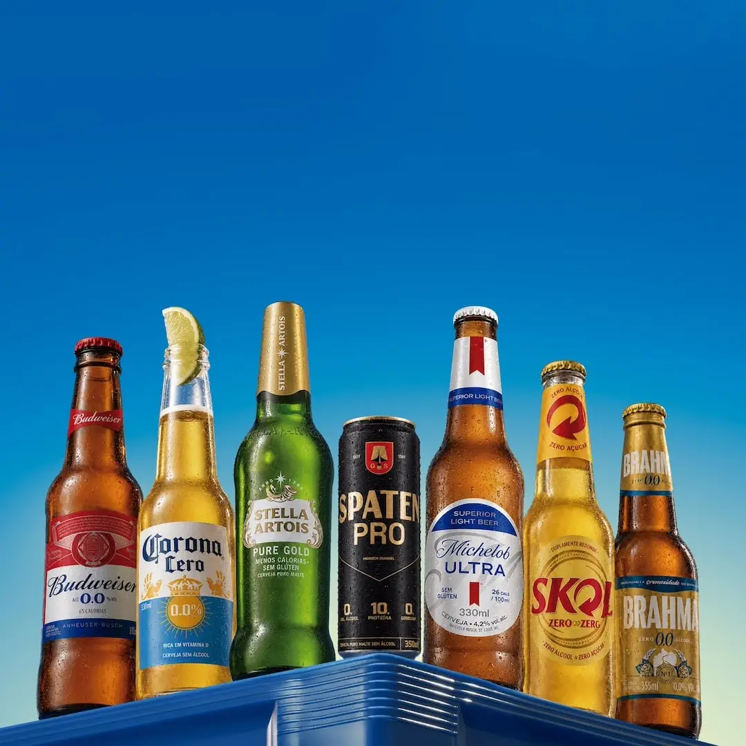 Corona Cero e Skol Zero Zero no mercado, mostrando que o equilíbrio é mais forte que a restrição. A inovação permite co…