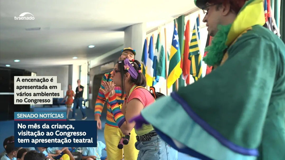 Programação especial no Congresso inclui a peça A incrível jornada de uma lei para crianças nos dias 10, 11, 12, 17 e 1…
