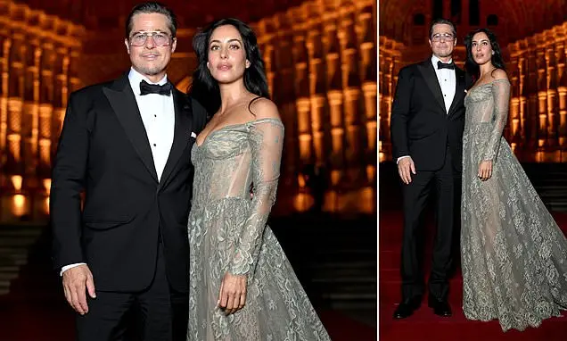 Brad Pitt e Ines De Ramon apareceram no Museu de História Natural durante The Albies, evento da Clooney Foundation for …