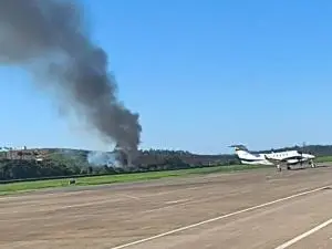 Avião de pequeno porte caiu perto do aeroporto de Ipatinga em Minas Gerais. É preocupante ver acidentes de aviação, poi…
