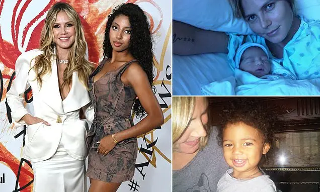 Heidi Klum compartilhou fotos antigas de Lou, seus filhos Leni, Henry e Johan, para marcar o aniversário de 17 anos da …