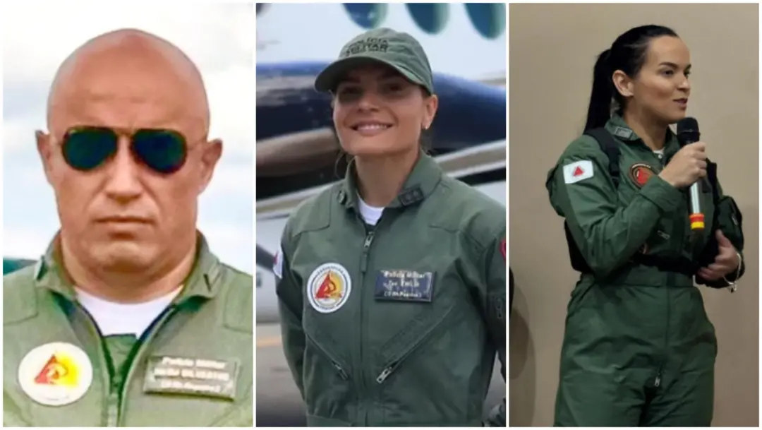 Três militares morreram na queda de um avião da PM em Santana do Paraíso, Minas Gerais. É muito triste ver a perda de p…