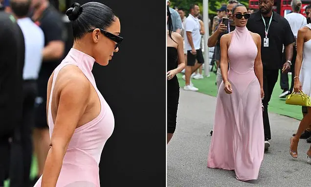 Kim Kardashian chegou em Singapura no Grande Prêmio de Singapura para apoiar Lewis Hamilton. A presença dela chamou a a…