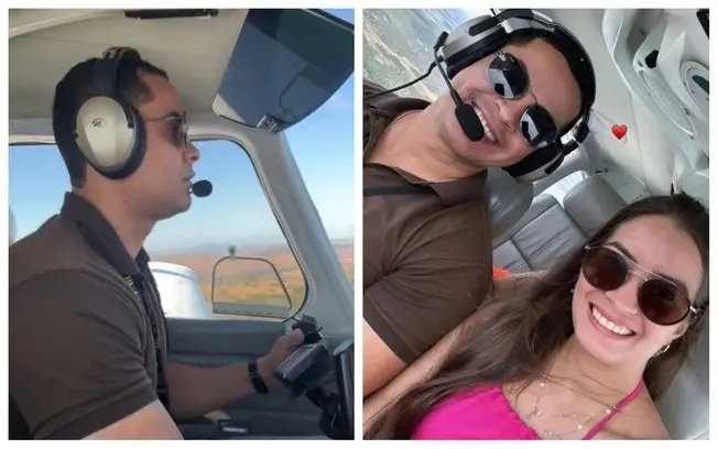 Daniel Salomão, piloto de 31 anos, morreu depois que um avião caiu no pátio de manutenção do metrô em Belo Horizonte. E…