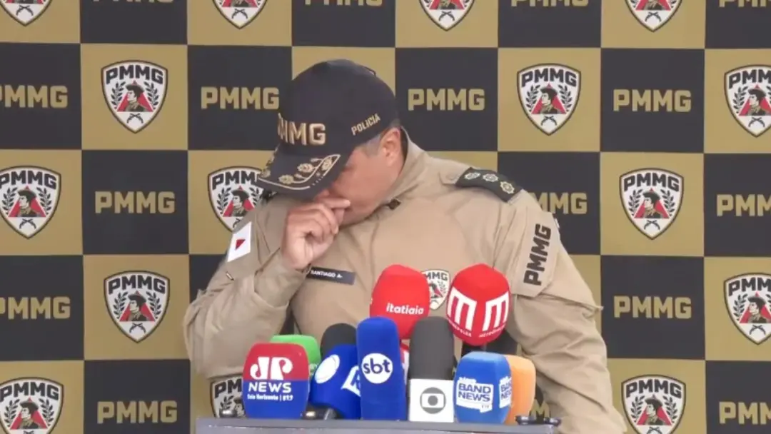 Três militares da PM morreram em acidente de avião em Minas Gerais. O coronel da PM falou sobre a coletiva ser a mais d…