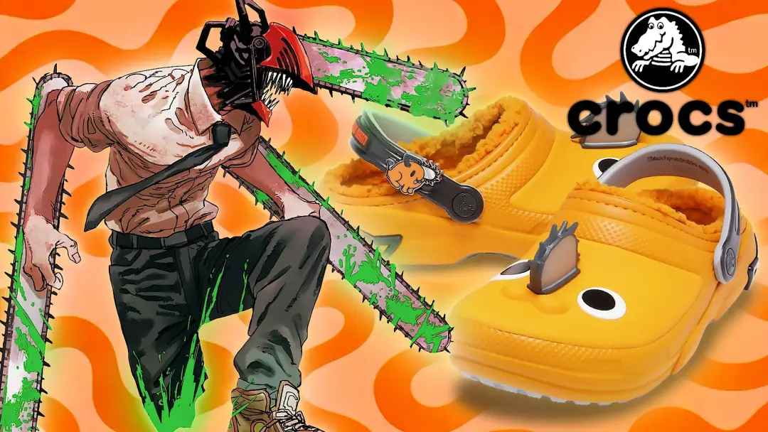 Chainsaw Man e Crocs lançaram coleção em New York Comic Con 2026, dando um toque demoníaco nos clogs. Gostei da ousadia…