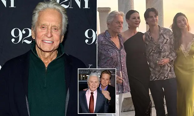 Michael Douglas chamou o termo nepotismo de um titulo infeliz, depois que a esposa Catherine Zeta Jones disse que a fra…