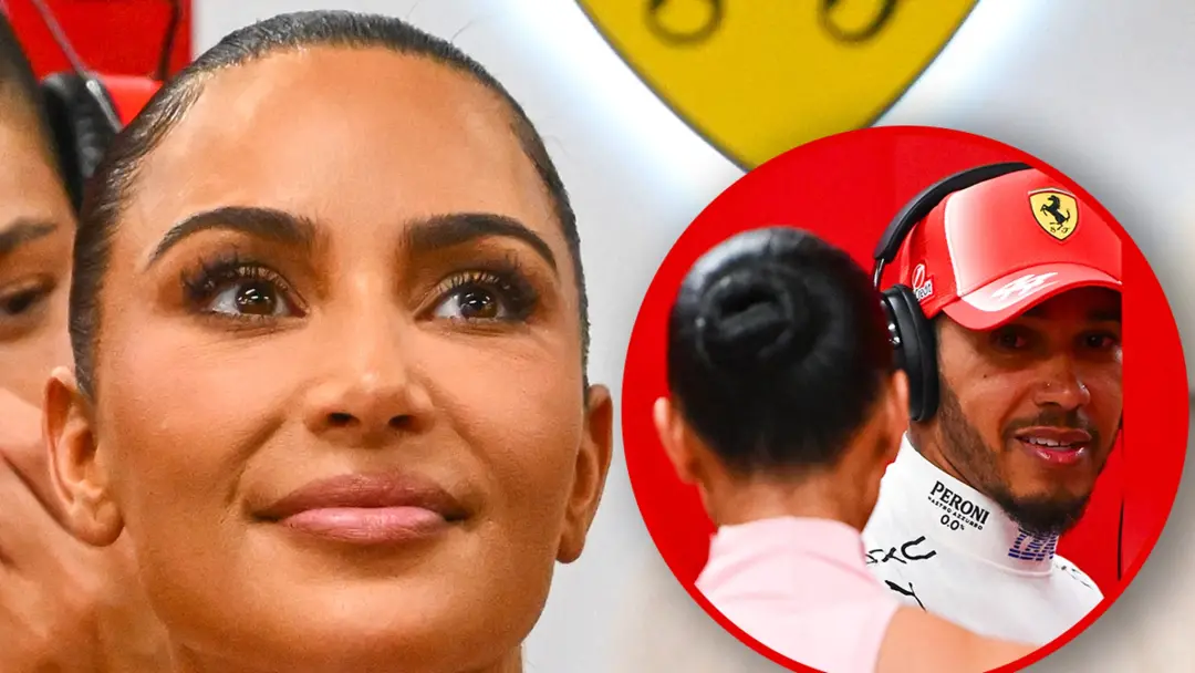 Kim Kardashian apareceu em um look rosa no evento de Lewis Hamilton em Singapura. Acho bacana ela estar mostrando essa …
