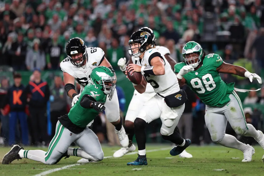Jaguars contra Eagles na Semana 5, o jogo promete. A defesa dos Eagles tem falhado muito, o que é um problema grande pr…