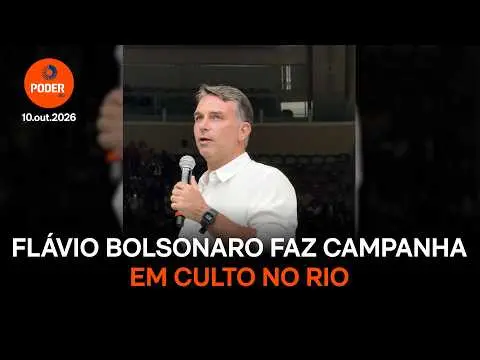 Flávio Bolsonaro falou sobre guerra espiritual durante culto no Rio. Eu vejo que o assunto misturando política com fé é…