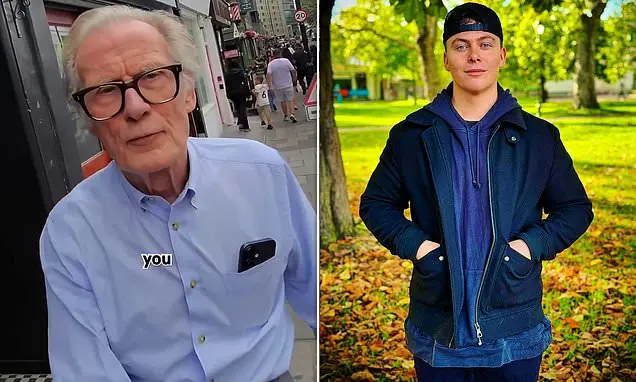 Bill Nighy, ator de 76 anos, ficou incomodado após um encontro com o influenciador Jack Jones que usava óculos intelige…