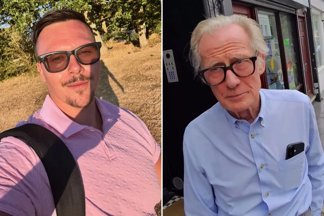 Bill Nighy foi filmado secretamente por um prankster usando óculos Meta, o que o fez ficar incomodado. É complicado qua…